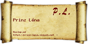 Prinz Léna névjegykártya